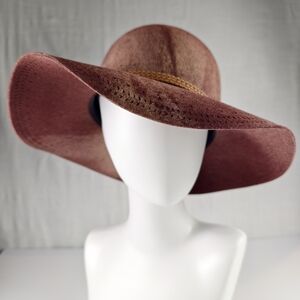 Goorin Bros Wide Brim Hat Brown Felt with Soft Gradation Timeless Fall Accessori